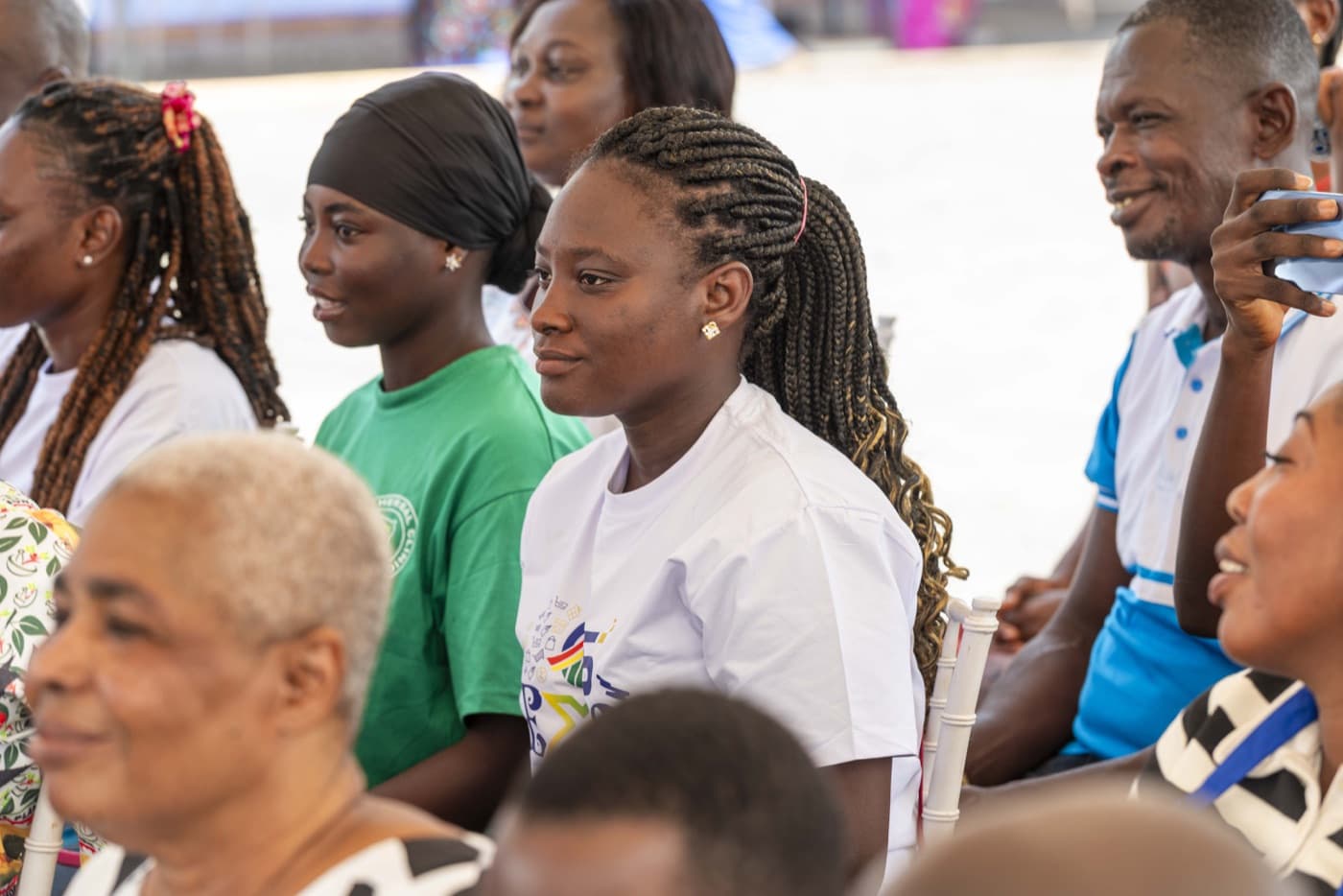Attendees enjoying the programme at the showground